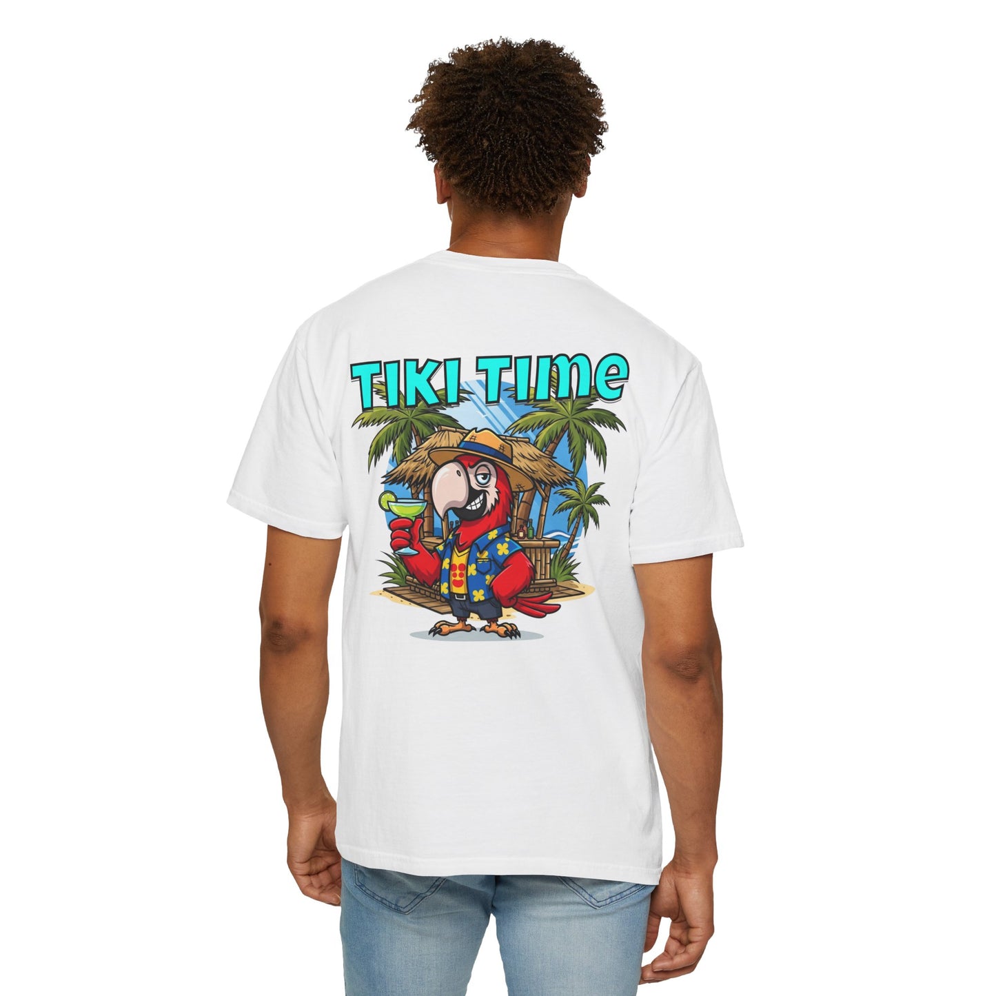 Tiki Time Party Parrot T-Shirt