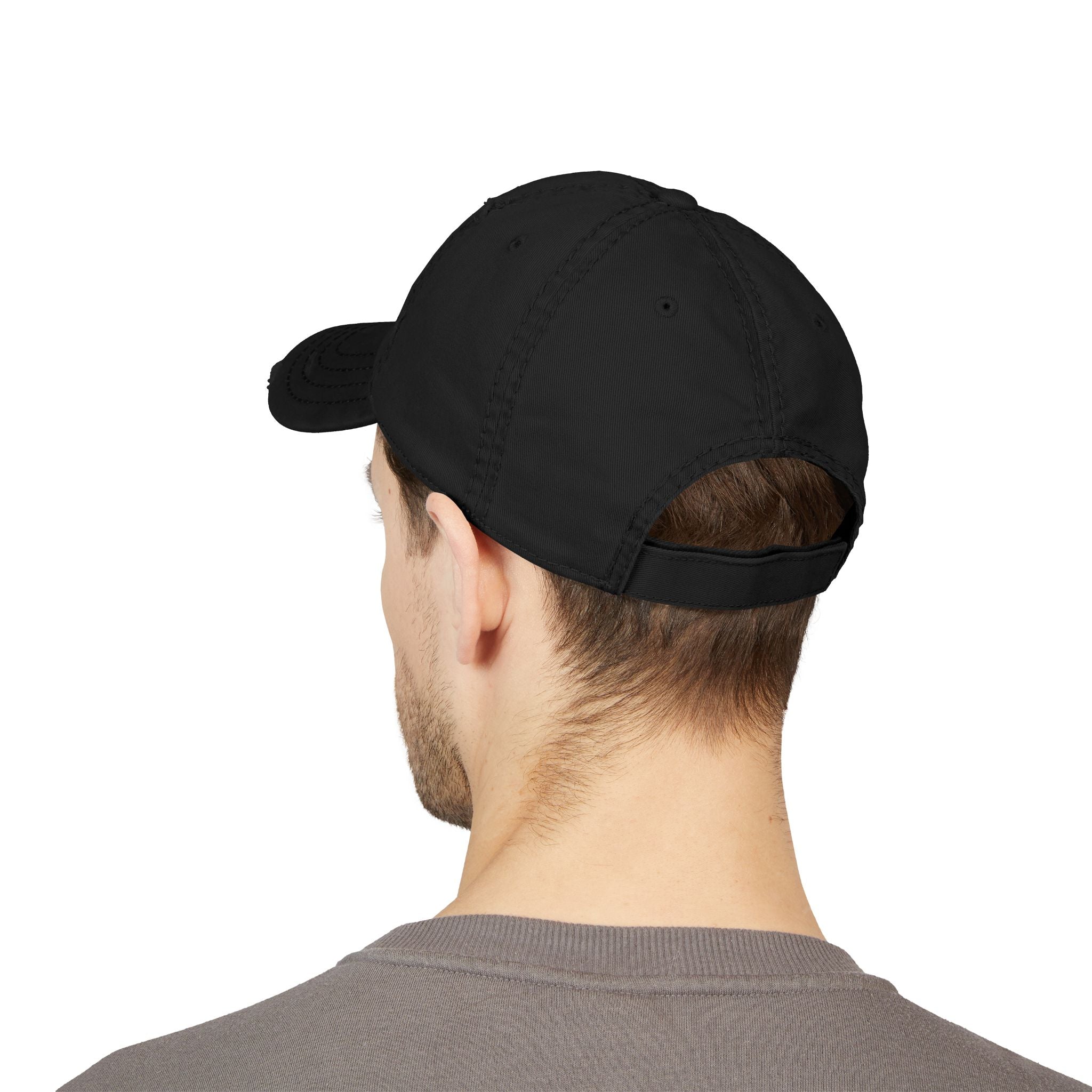 Big Catch Embroidered Distressed Dad Hat — Fishing Marlin Cap
