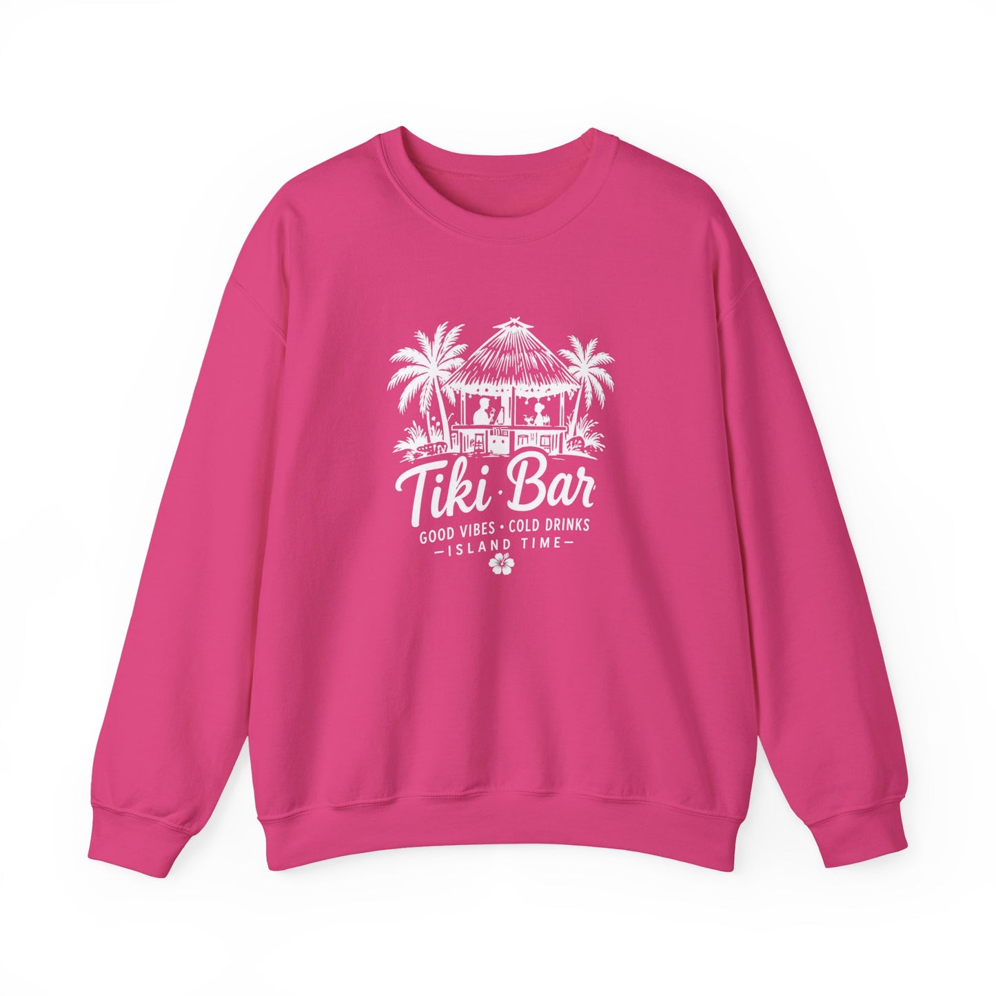 Tiki Bar Crewneck Sweatshirt – Island Vibes Graphic Pullover