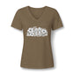 Floral Flip-Flop V-Neck Tee — Women's Tropical Beach Shirt