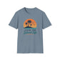 Island Life T-Shirt — "Livin' The Island Life" Retro Palm Sunset Tee