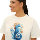 Seahorse Watercolor Women's Boxy Tee