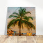 Under the Palm Acrylic Wall Print on Caribbean Rays