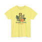 Island State of Mind T-Shirt — Tropical Tiki Tee with Hibiscus & Palm Leaves