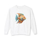 Beach Club Vibrant Fish Art Unisex Lightweight Crewneck Sweatshirt
