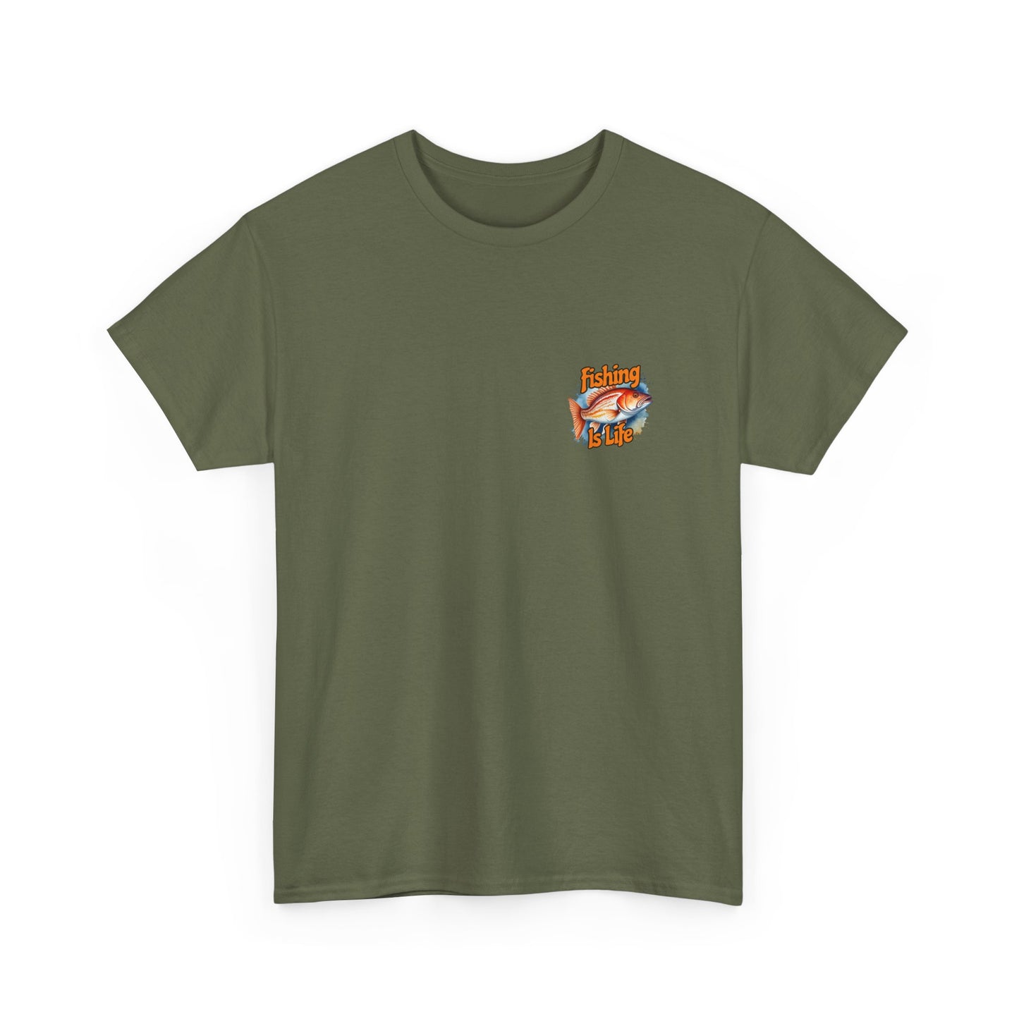 Fishing Is Life Tee — Retro Fish Graphic T-Shirt for Anglers