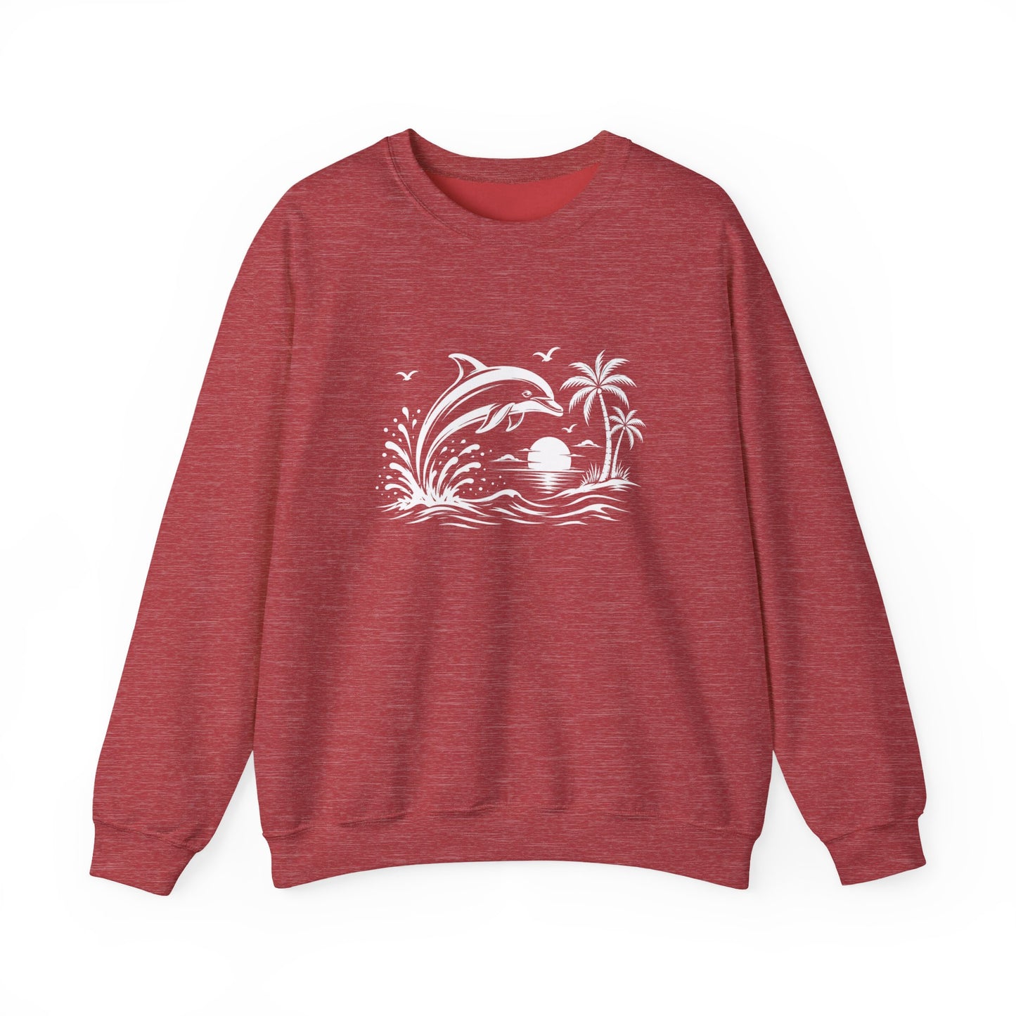 Dolphin Sunset Crewneck Sweatshirt