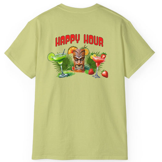 Tiki Beach Collection Happy Hour Unisex Ultra Cotton Tee by Caribbean Rays