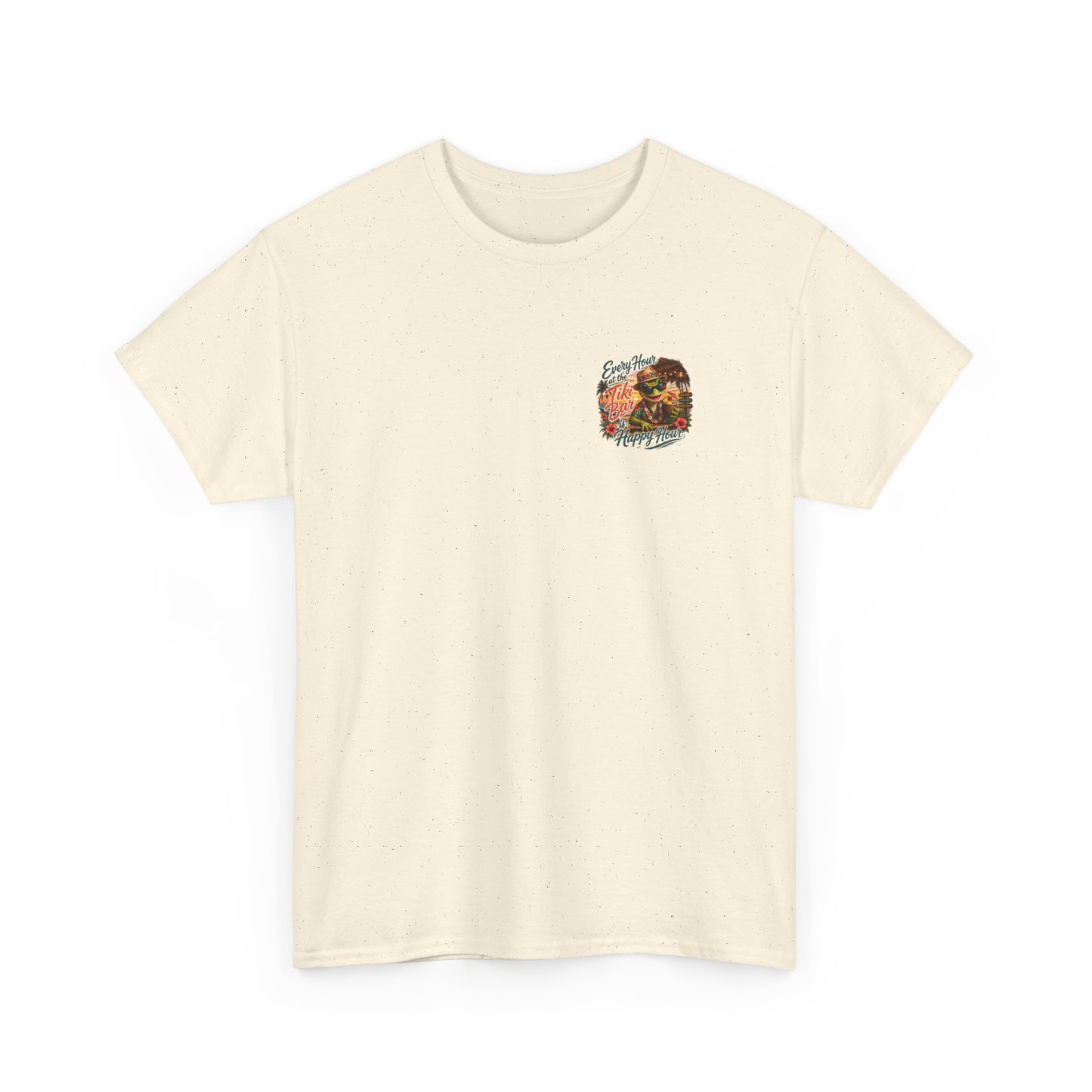 T-Shirt - "Every Hour at the Tiki Bar is Happy Hour" Vintage Tropical Tee