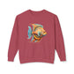 Beach Club Vibrant Fish Art Unisex Lightweight Crewneck Sweatshirt