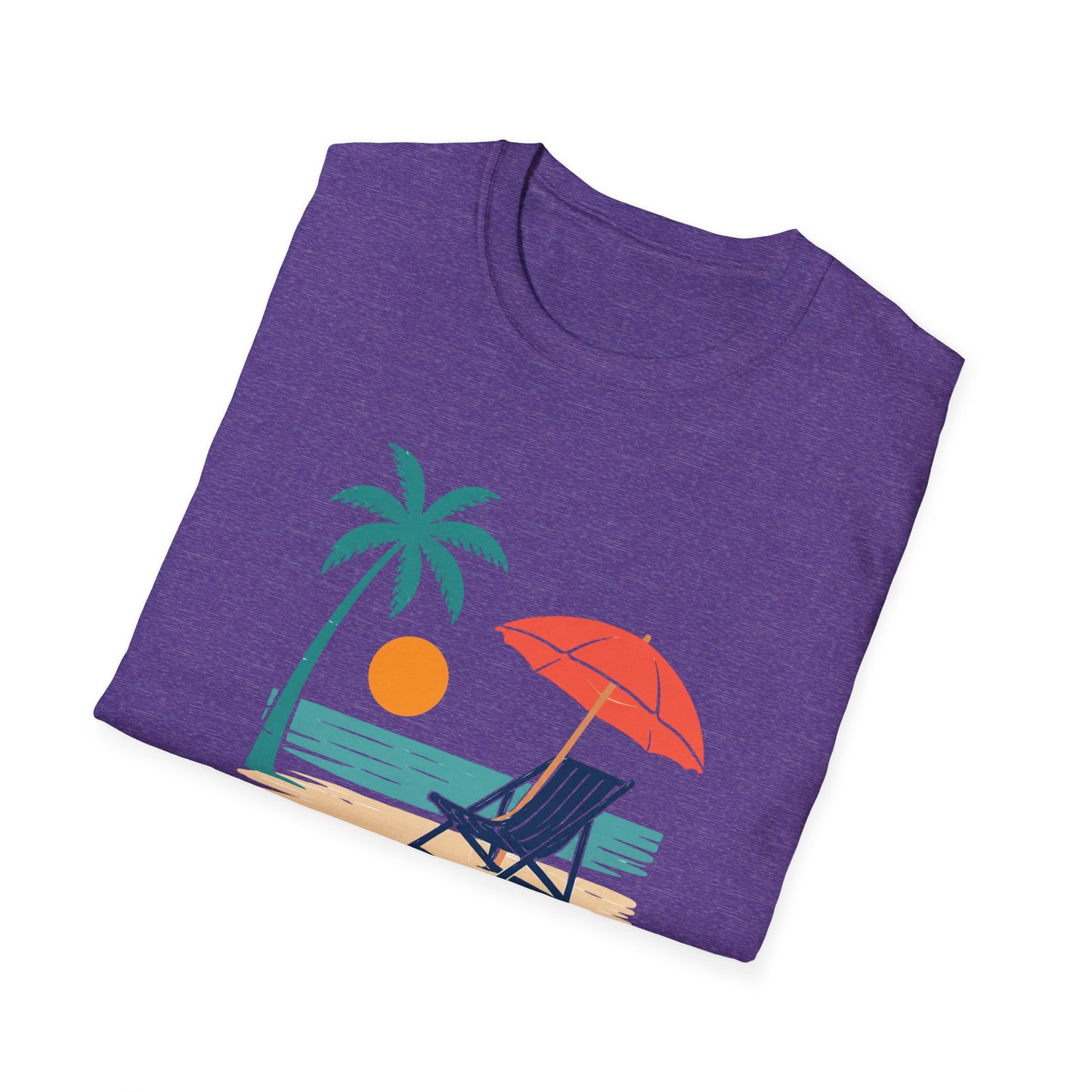 Tropical Vibes Beach Scene Tee (Relax & Unwind)