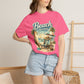 Beach Therapy T-Shirt — Vintage Surf Chair & Palm Graphic