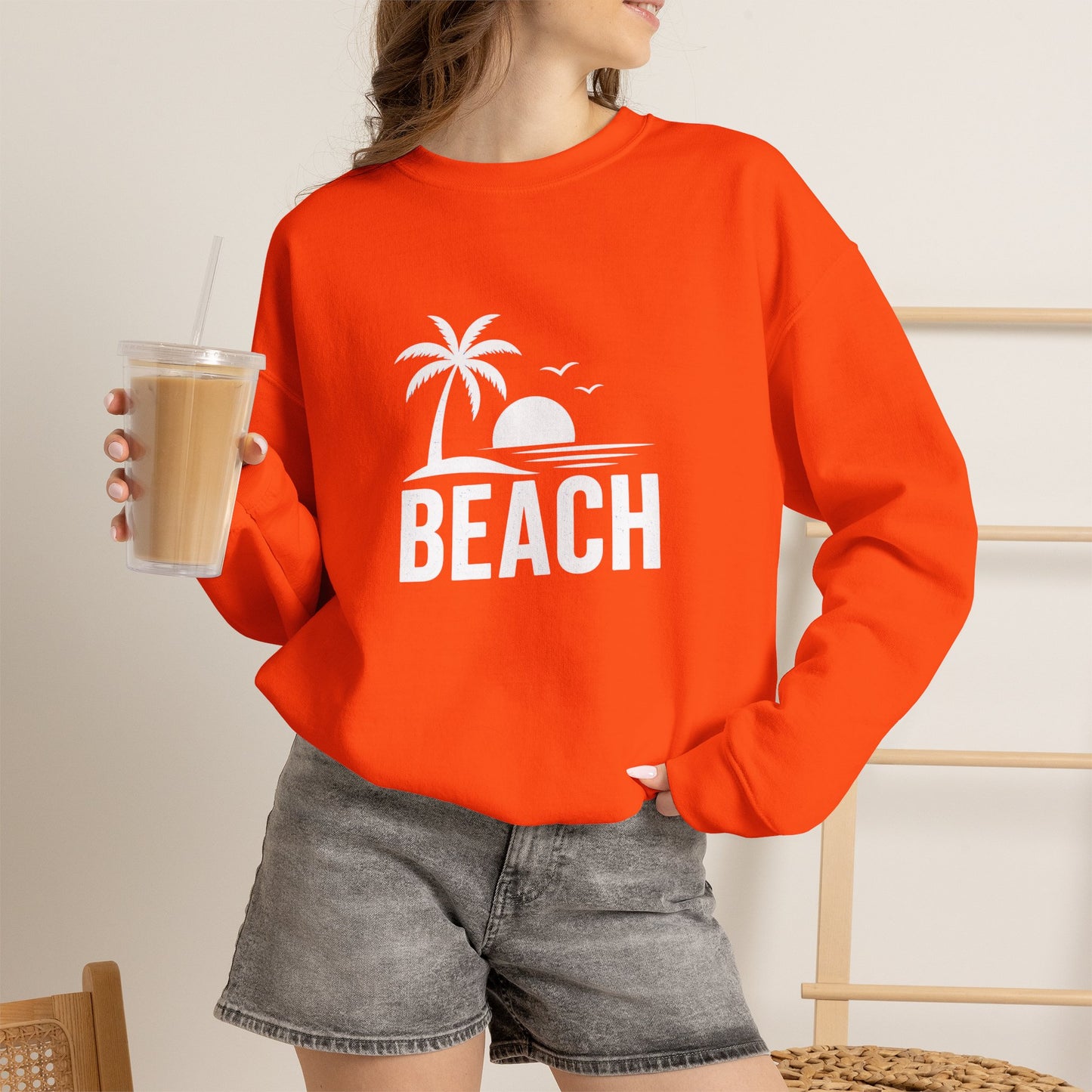 Beach Sunset Crewneck Sweatshirt