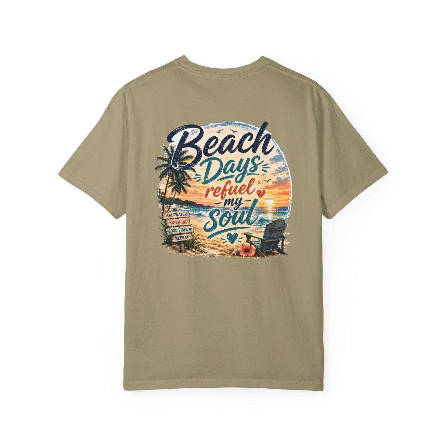 Beach Days T-Shirt — "Beach Days Refuel My Soul" Graphic Tee