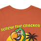 Screw the Cracker I Want a Margarita" T-Shirt Tropical Parrot Cocktail Tee