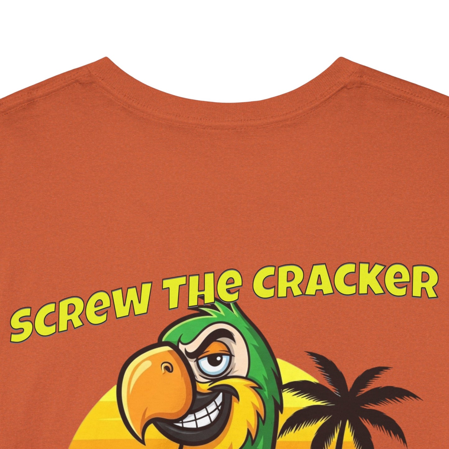 Screw the Cracker I Want a Margarita" T-Shirt Tropical Parrot Cocktail Tee