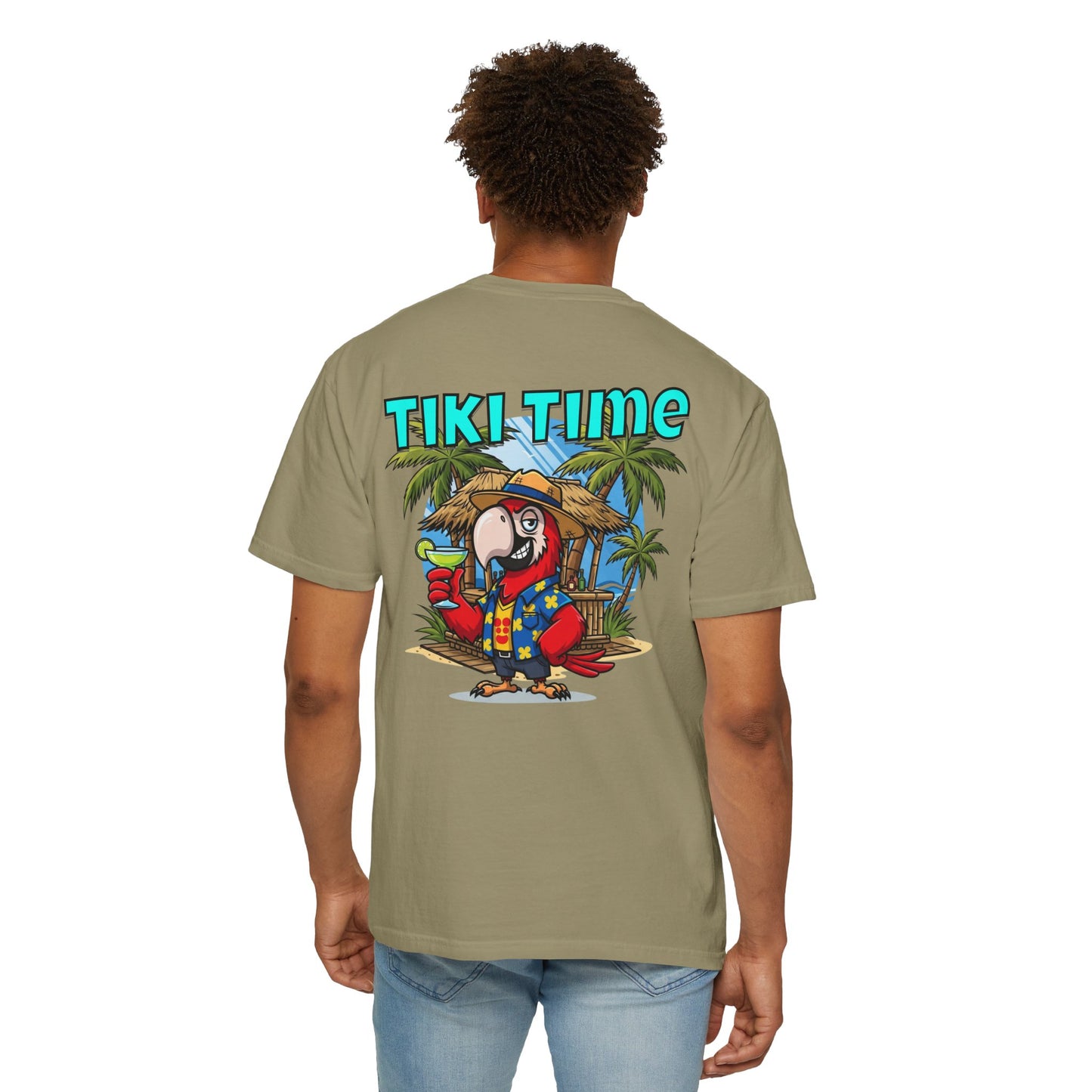 Tiki Time Party Parrot T-Shirt