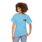 Cocktail Parrot Tee - Fun Retro Style, Unisex  Heavy Cotton T-Shirt,
