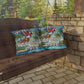 Welcome To Our Pool Outdoor Pillow — Tropical Parrot Poolside Decorative Cushion