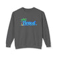 Beach Graphic Crewneck Sweatshirt — Palm Tree Retro Surf Vibe