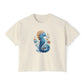 Seahorse Watercolor Women's Boxy Tee at Caribbean Rays
