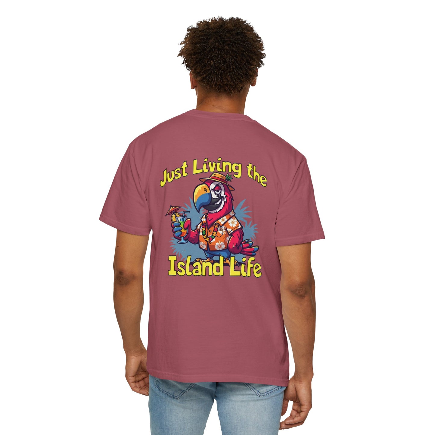 Island Life T-Shirt — Just Living the Island Life Parrot Graphic