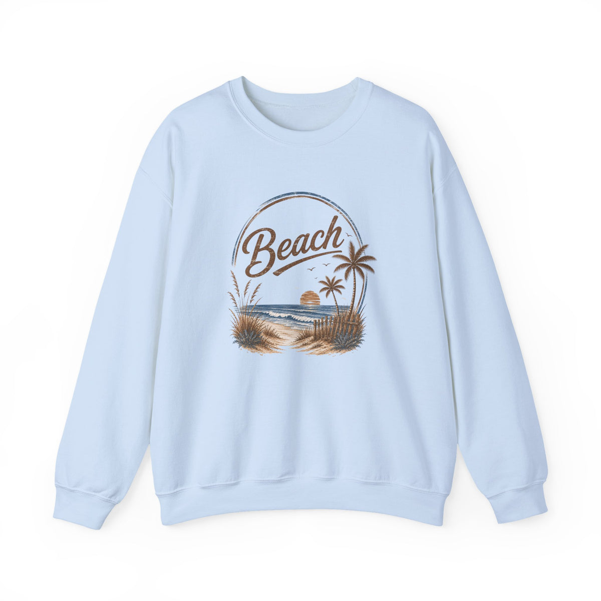 Beach Crewneck Sweatshirt  | Casual Fashion