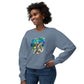 Ocean Turtle Unisex Lightweight Crewneck Sweatshirt