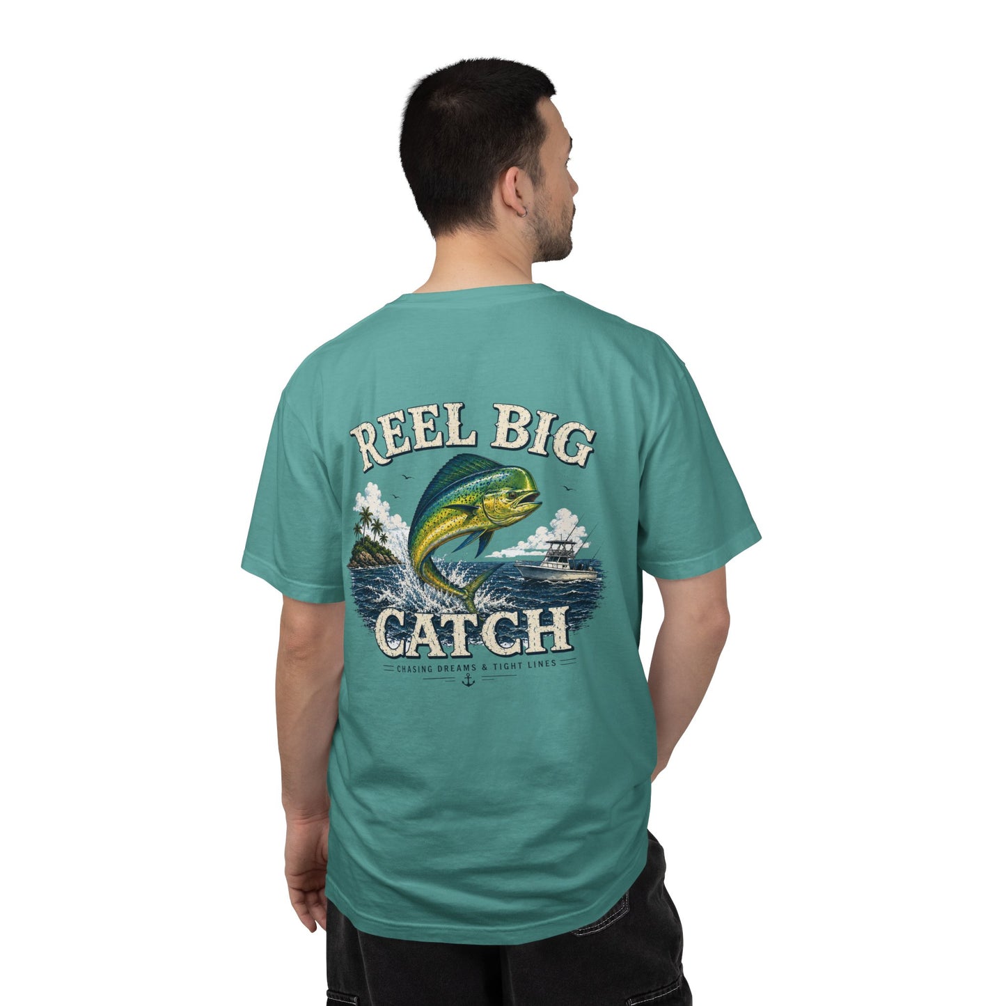 Reel Big Catch Mahi-Mahi T-Shirt, Bull Dolphin, Dorado