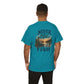 T-Shirt — "Never Too Old to Fish" Fishing Tee (Sunset Lake Design)