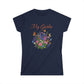 My Garden Floral Tee — Women's Bouquet & Butterflies Spring Shirt at Caribbean Rays