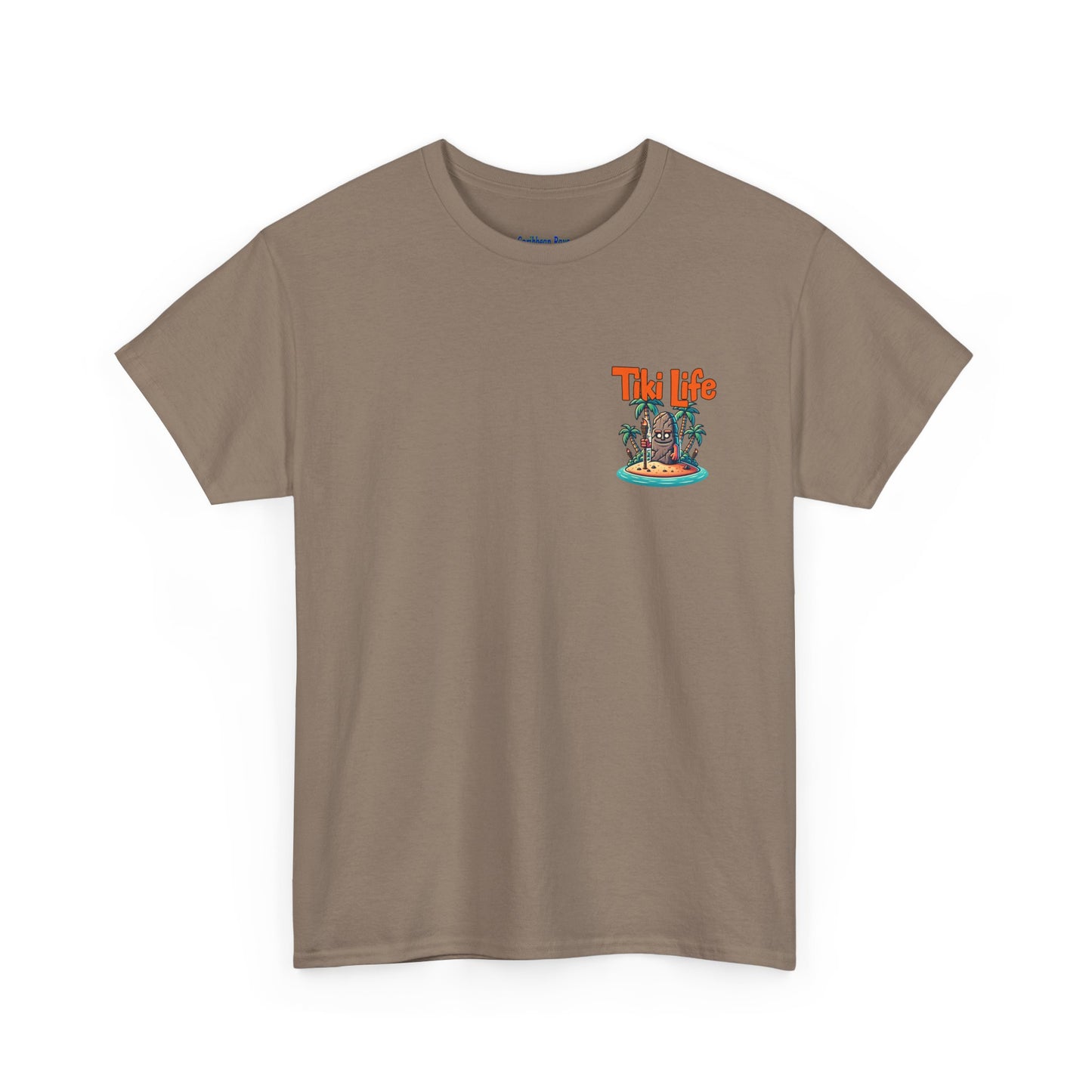Tiki Life Island Tee - Unisex Heavy Cotton T-Shirt