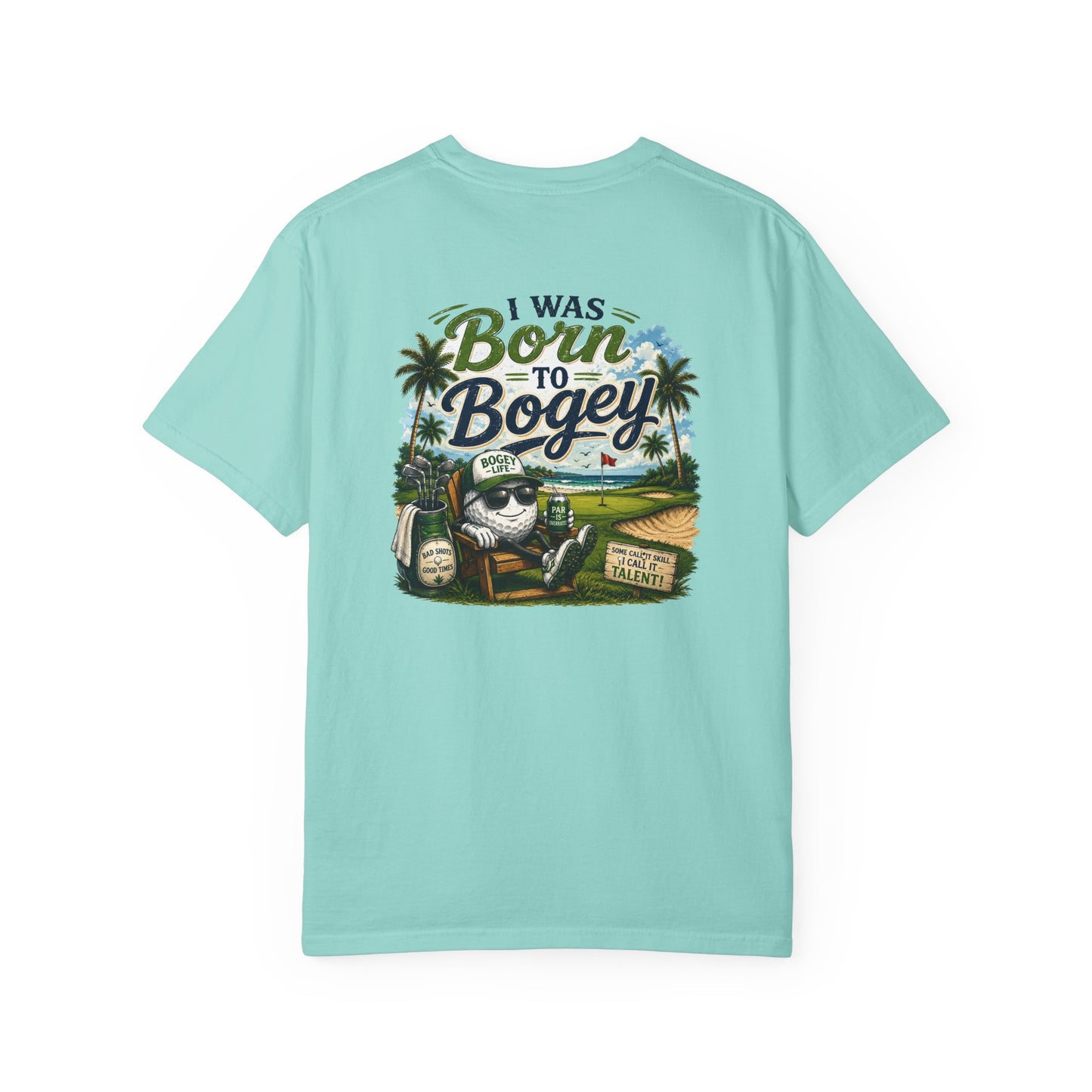 Born to Bogey T-Shirt — Retro Golf Skull Graphic Tee