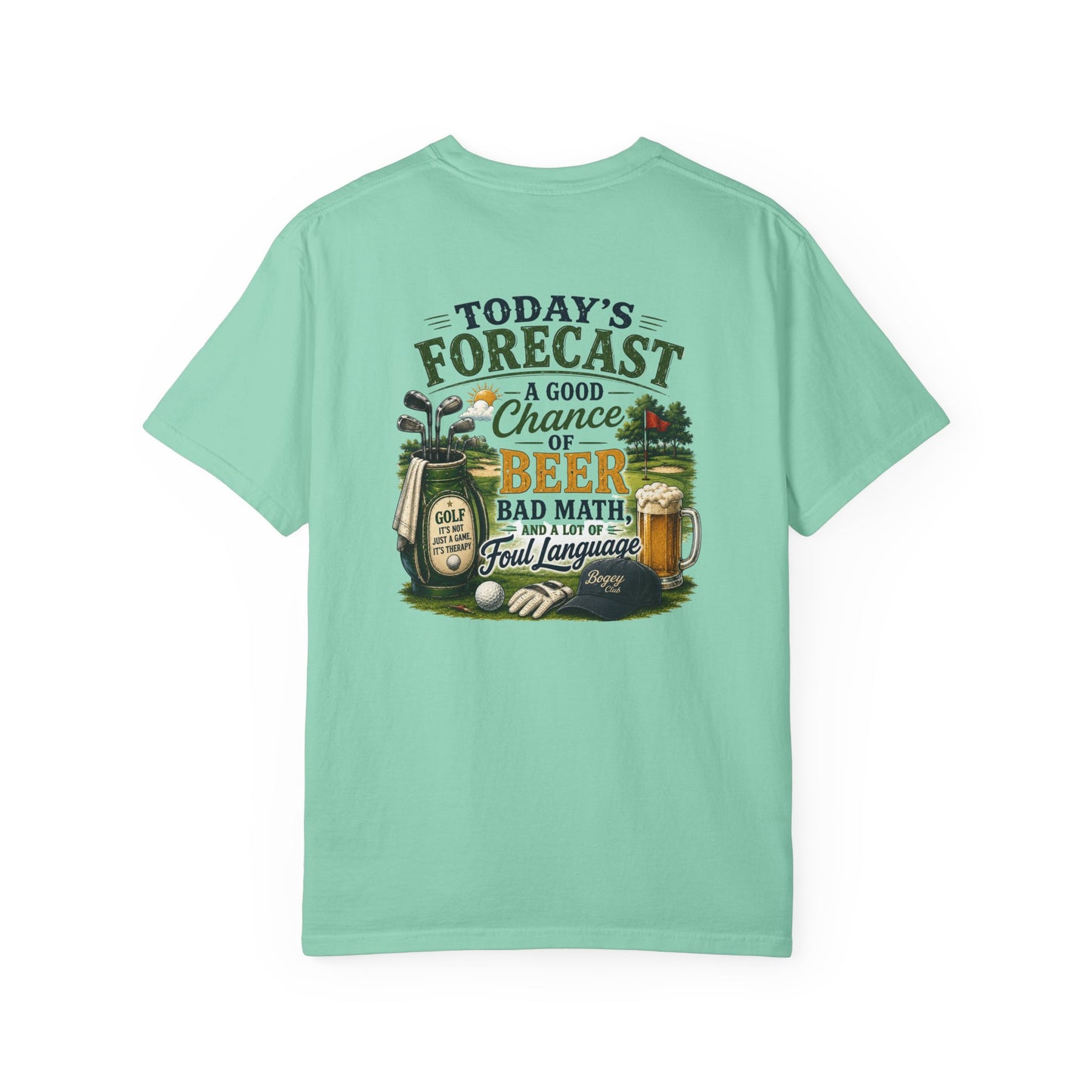 Beer Forecast T-Shirt — “Today’s Forecast: A Good Chance of Beer” Casual Tee