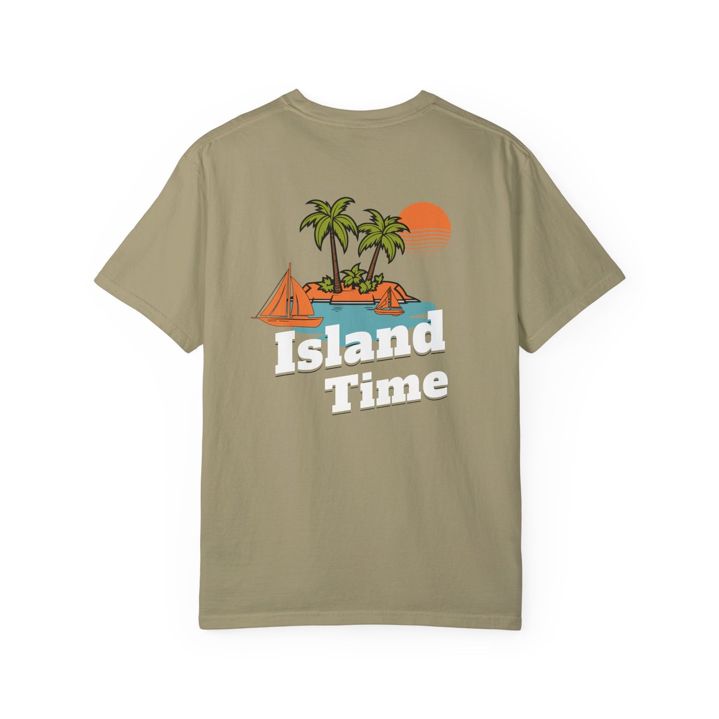 Resort Collection Island Time Unisex Garment-Dyed T-shirt Caribbean Rays