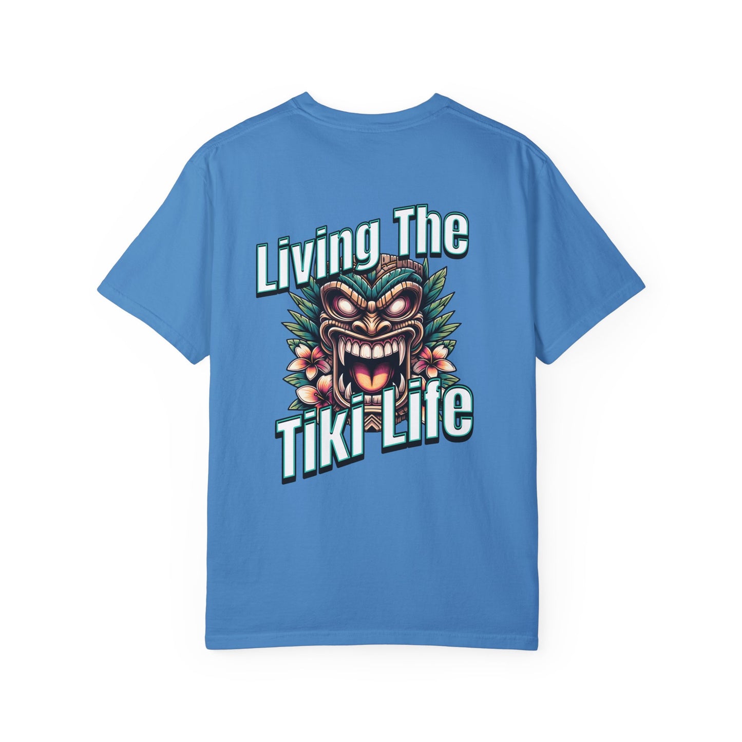 Resort Collection Living the Tiki Life Unisex Garment-Dyed T-shirt by Caribbean Rays