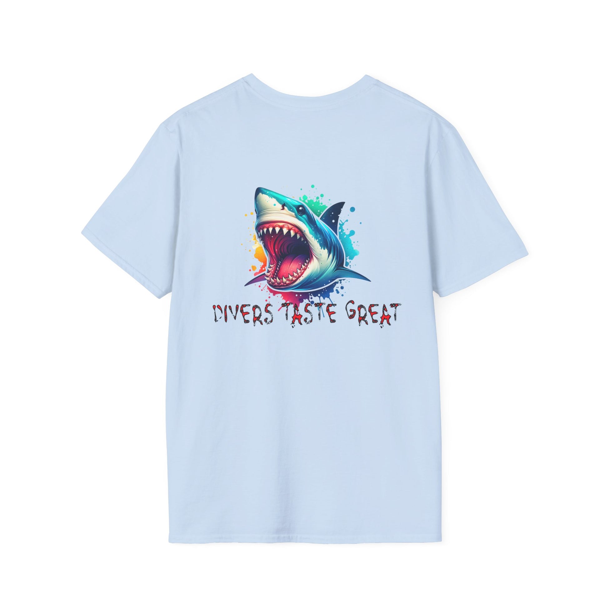 Diver's Taste Great Unisex Softstyle T-Shirt - Fun Fishing Tee - Caribbean Rays