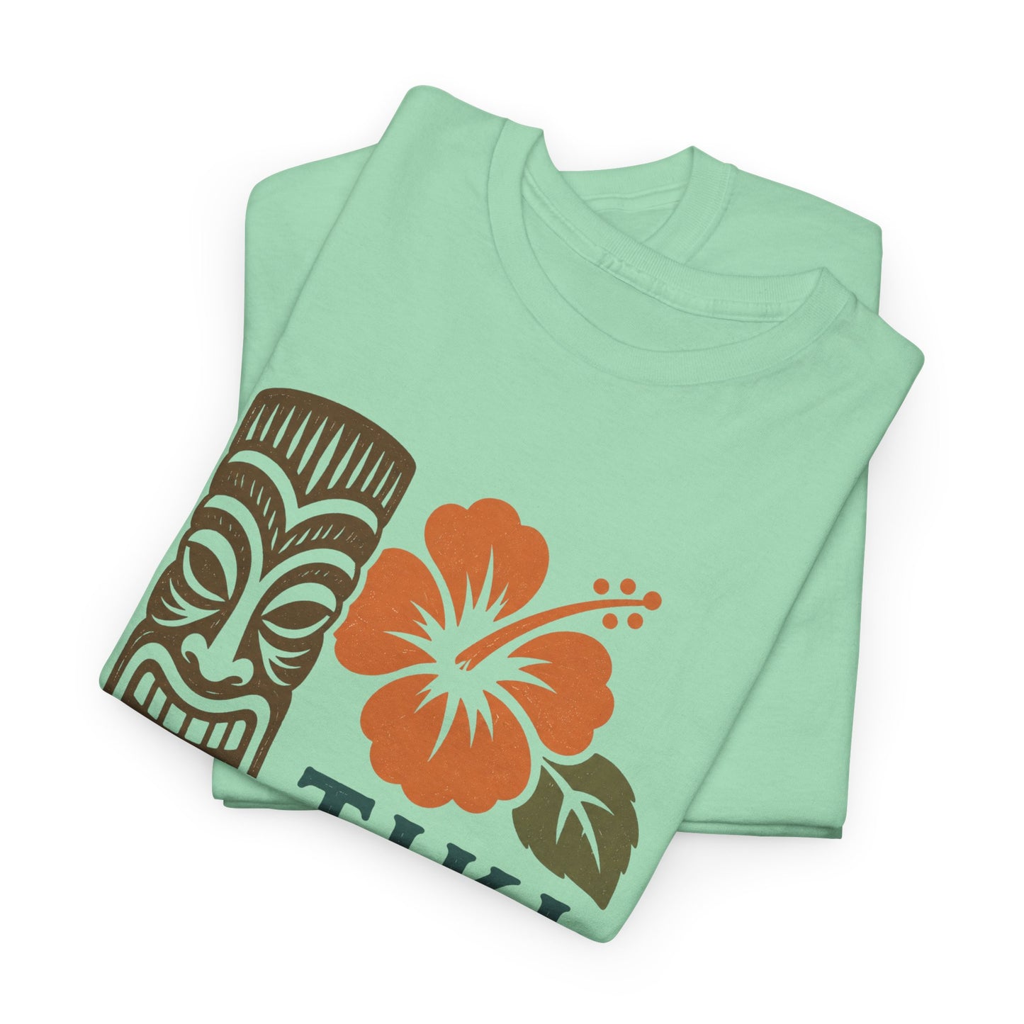 Tiki Vibes Floral Hibiscus Tee