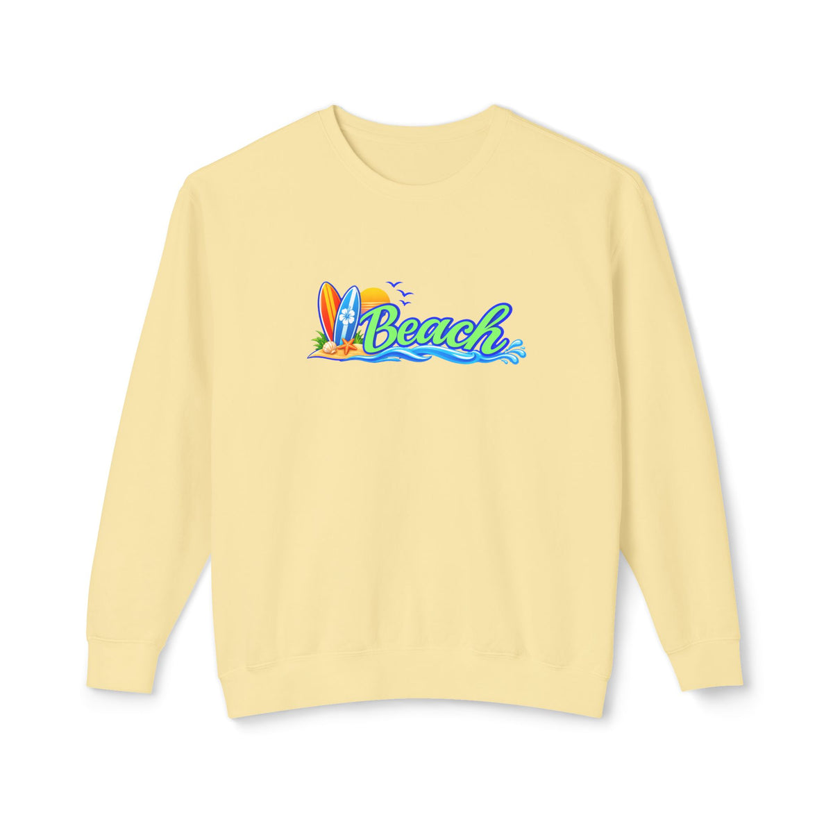 Beach Surf Vibes Crewneck Sweatshirt- Comfort Colors®