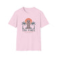 Tiki Vibes Sunset Tee (Palm Trees & Tiki Mask)
