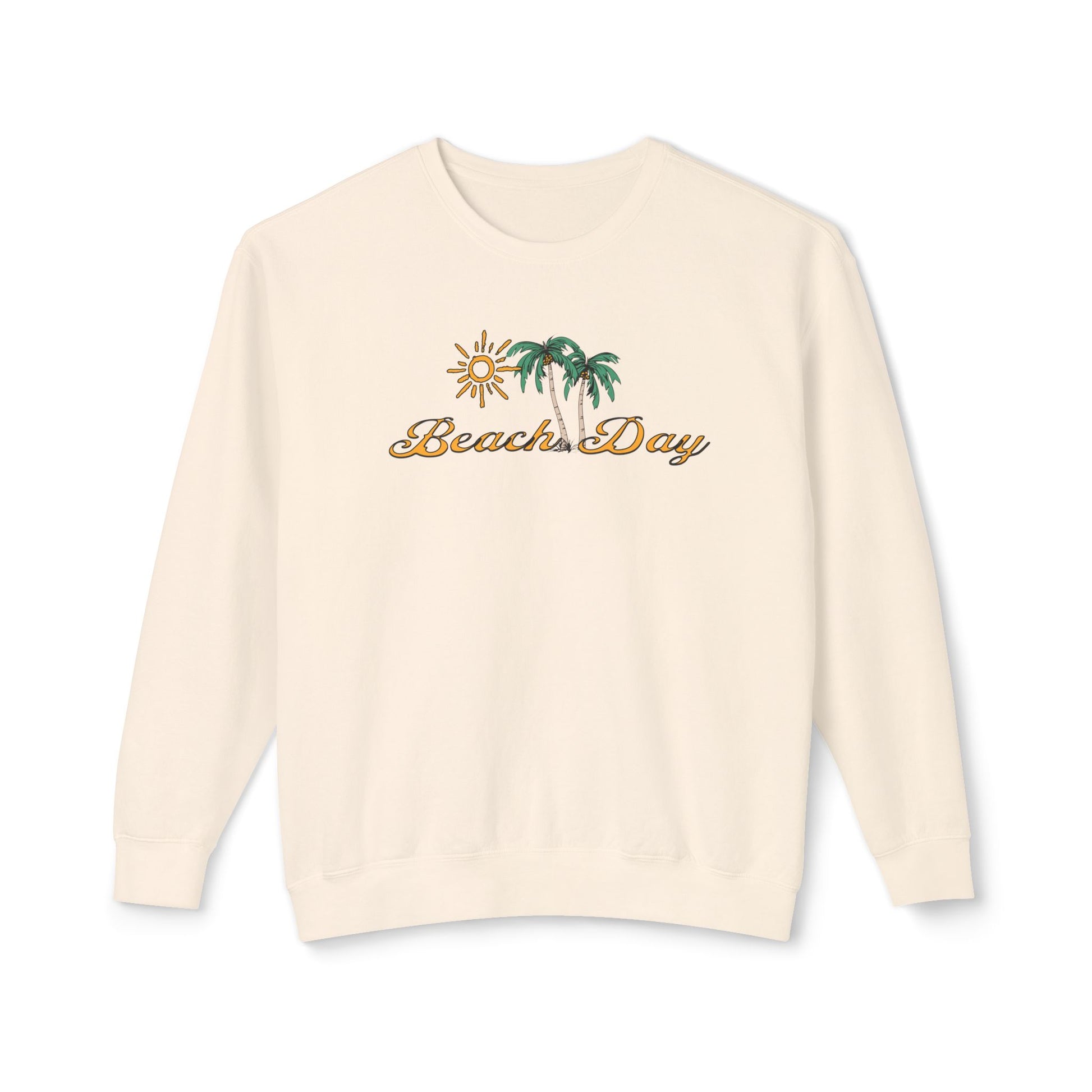 Beach Club Beach Day Unisex Lightweight Crewneck Sweatshirt at Caribbean Rays