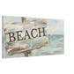  Beach Shore Distressed Canvas Wall Print 