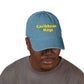 Caribbean Rays Embroidered Denim Hat – Tropical Palm Baseball Cap