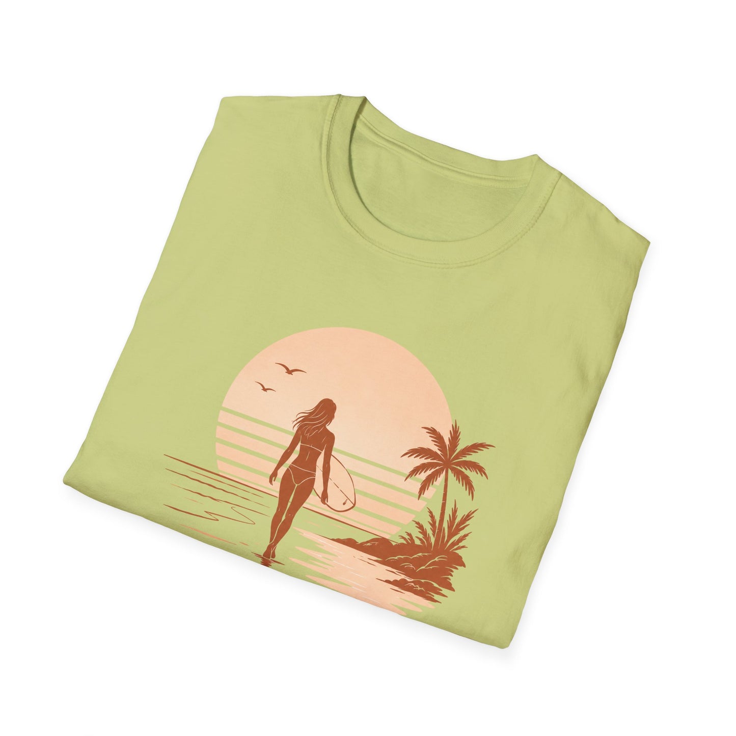 Surf Sunset T-Shirt — "Sun, Salt, Surf, Repeat" Beach Tee
