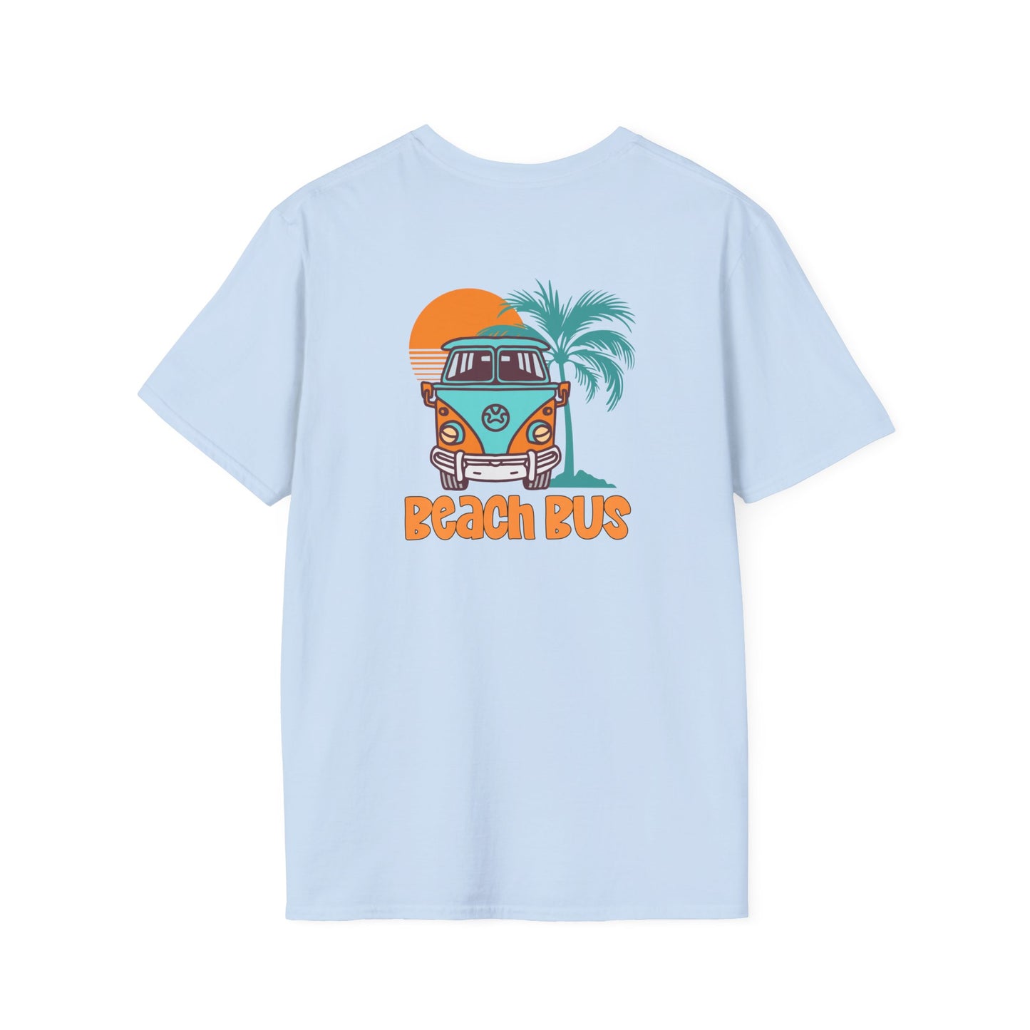 Beach Bus Unisex Softstyle T-Shirt at Caribbean Rays