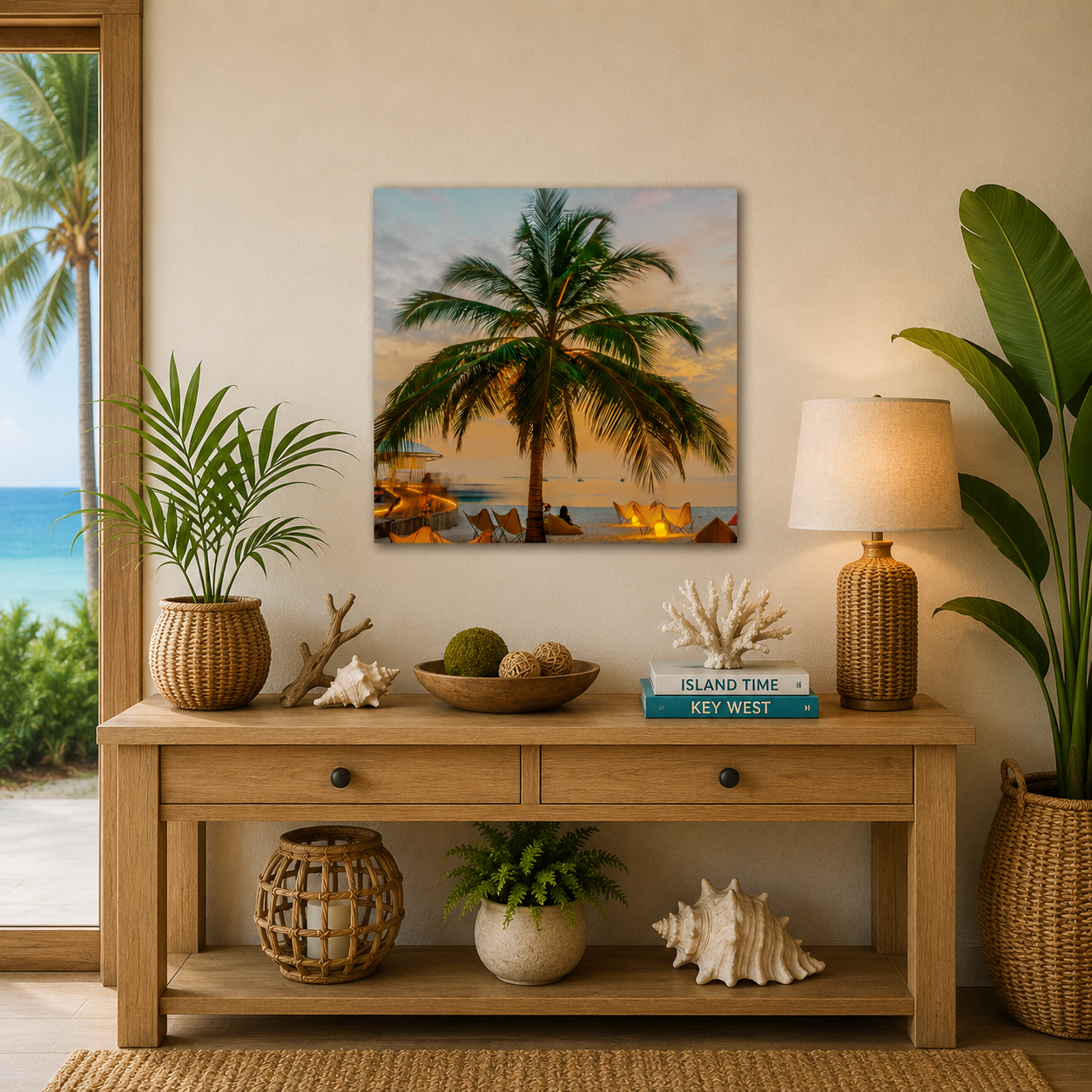 Under the Palm Acrylic Wall Print