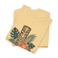 Island State of Mind T-Shirt — Tropical Tiki Tee with Hibiscus & Palm Leaves