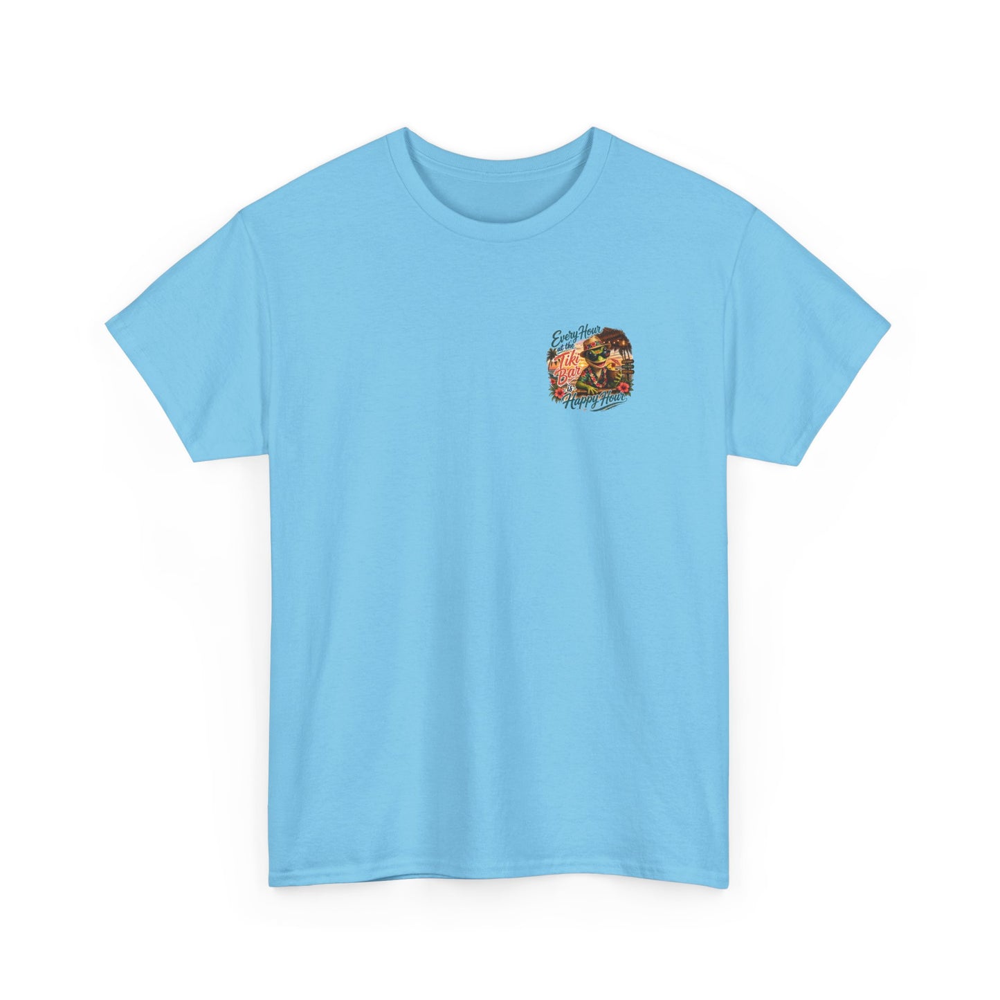 T-Shirt - "Every Hour at the Tiki Bar is Happy Hour" Vintage Tropical Tee