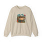 Tiki Bar Crewneck Sweatshirt — Retro Tropical Sunset Design