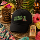 Tiki Bar Lizard Embroidered Denim Hat - Tropical Lizard Baseball Cap